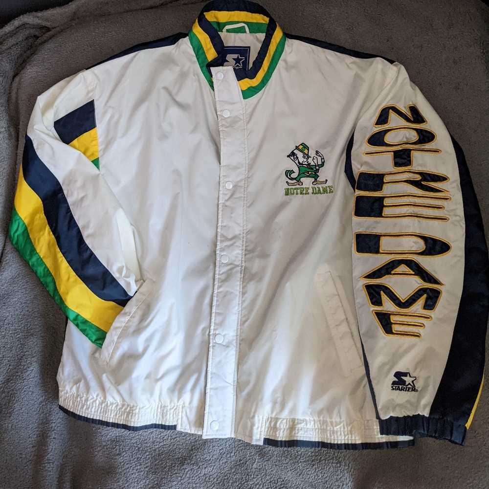 90s Notre Dame Windbreaker